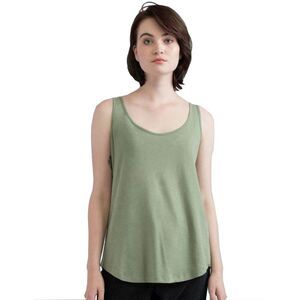 Mantis Womens/Ladies Loose Fit Sleeveless Vest Top / Soft Olive